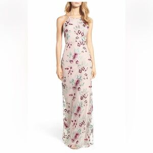 Jenny Yoo Claire Floral Embroidered Gown